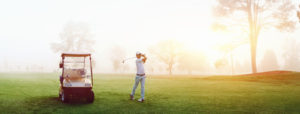 28213957 - beautiful early morning golf game at the course in the sunrise and panoramic view