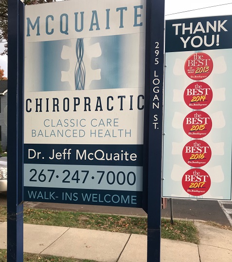 Thank you! Best of Bucks Chiropractor 7 Years in a Row!